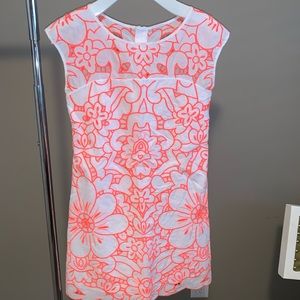 Milly Floral Neon Dress - Embroidered Cotton